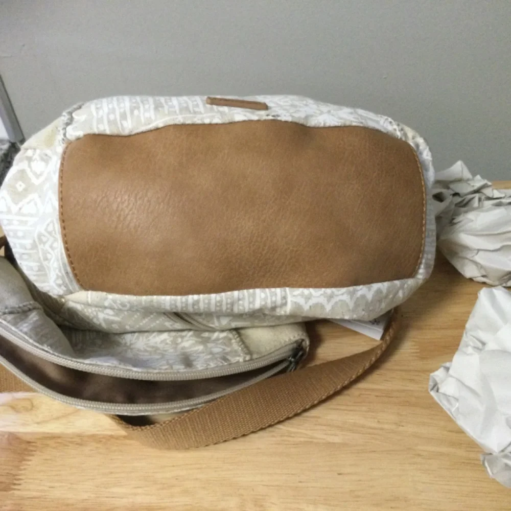 Sakroots Artist Circle Sand-Colored Canvas Crossbody Bag, NWT - Picture 6 of 7